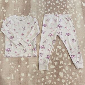 Kissy Kissy Princess Castle Pajamas 18-24M Pink 2pc Pima Cotton PJ Set